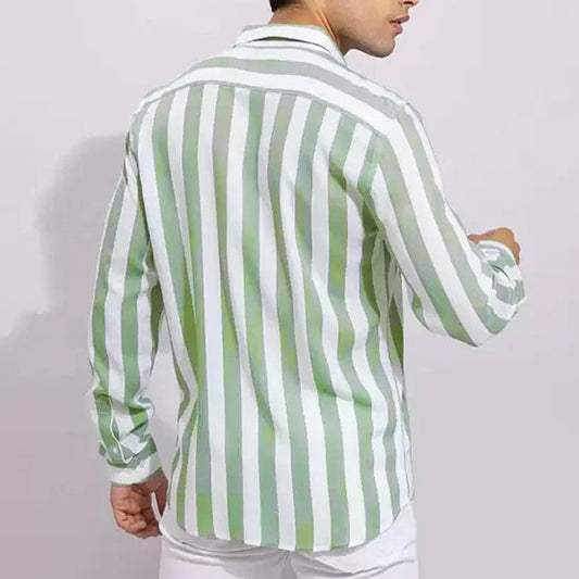 Green stripped shirt