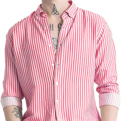 Pink striped shirt
