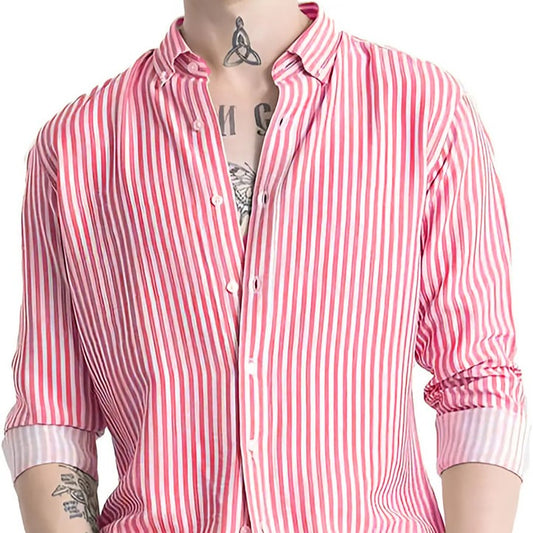 Pink striped shirt
