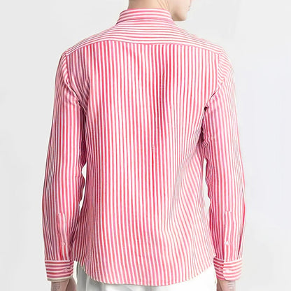 Pink striped shirt