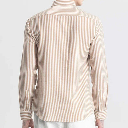 Beige stripped shirt