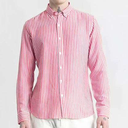 Pink striped shirt