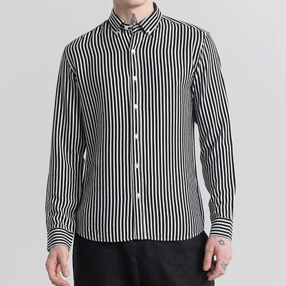 Grey striped shirt