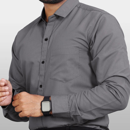 Grey solid shirt